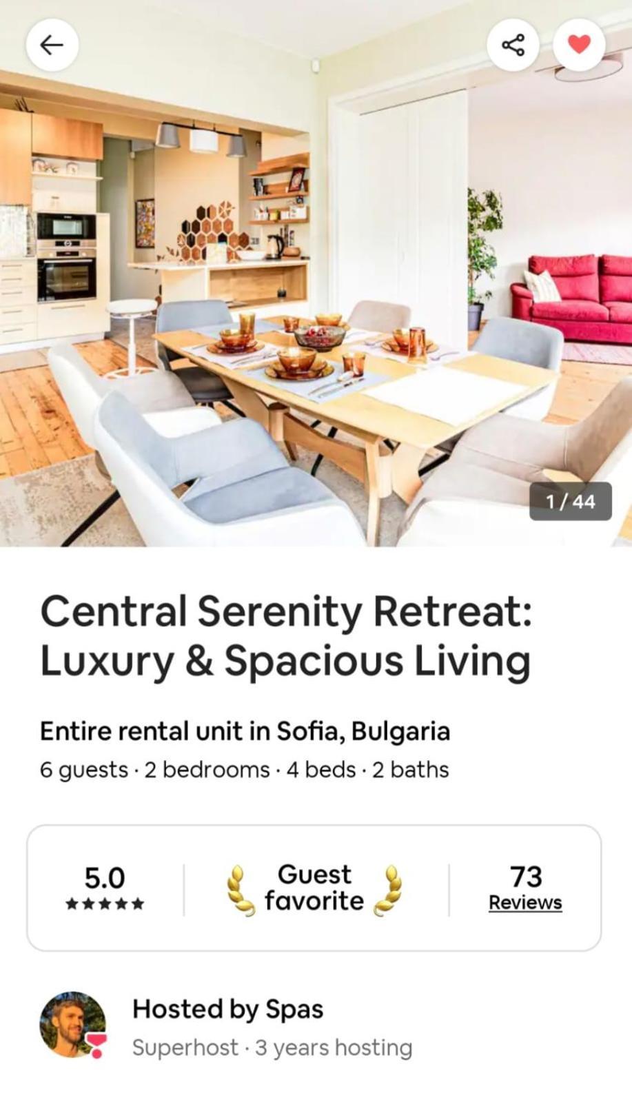 Luxury And Spacious Apartment At The Hearth Of The City Sófia Exterior foto